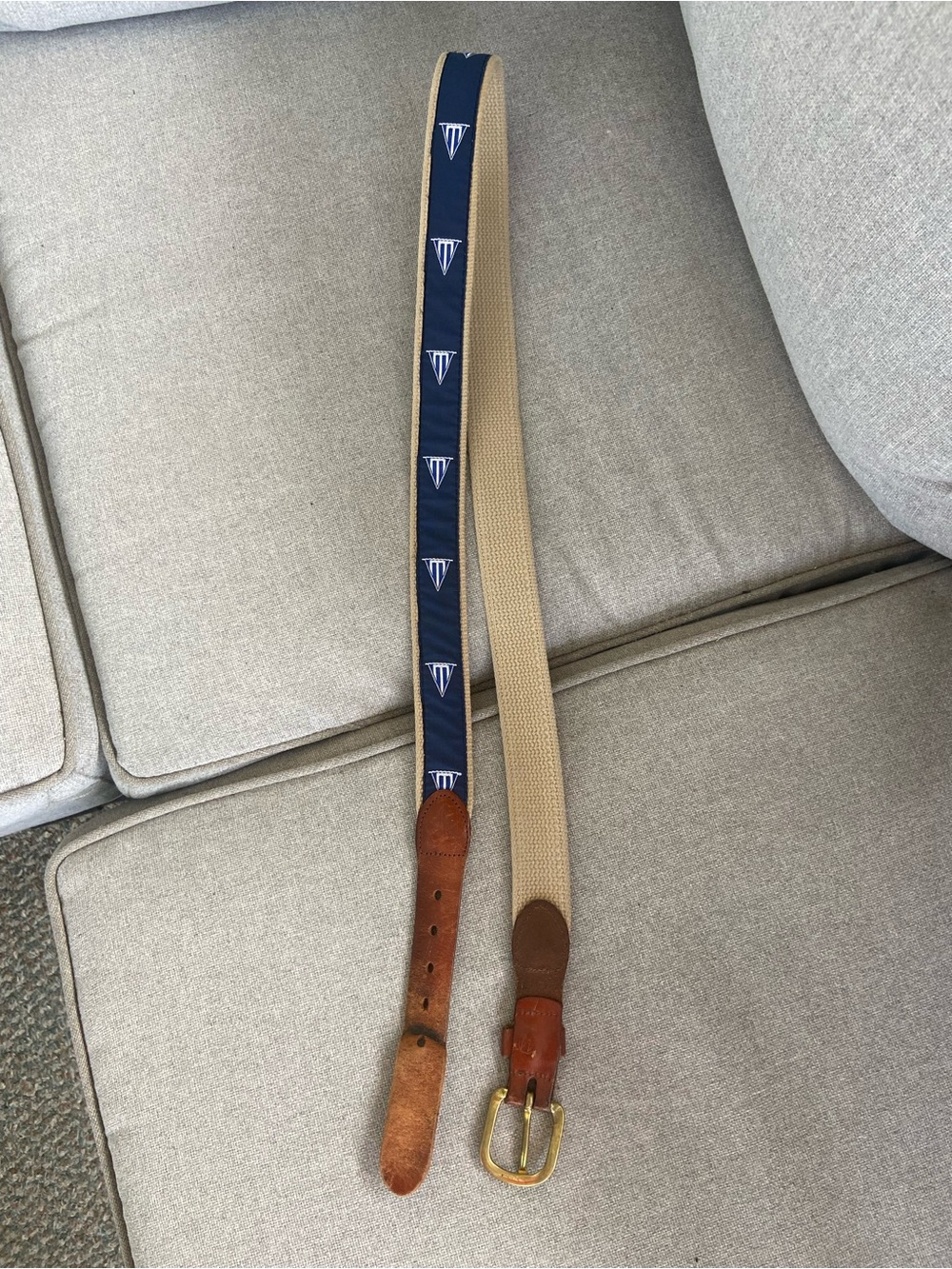 Handmade Brown Leather Belt by Leather Man Ltd. - Picture 3 of 3